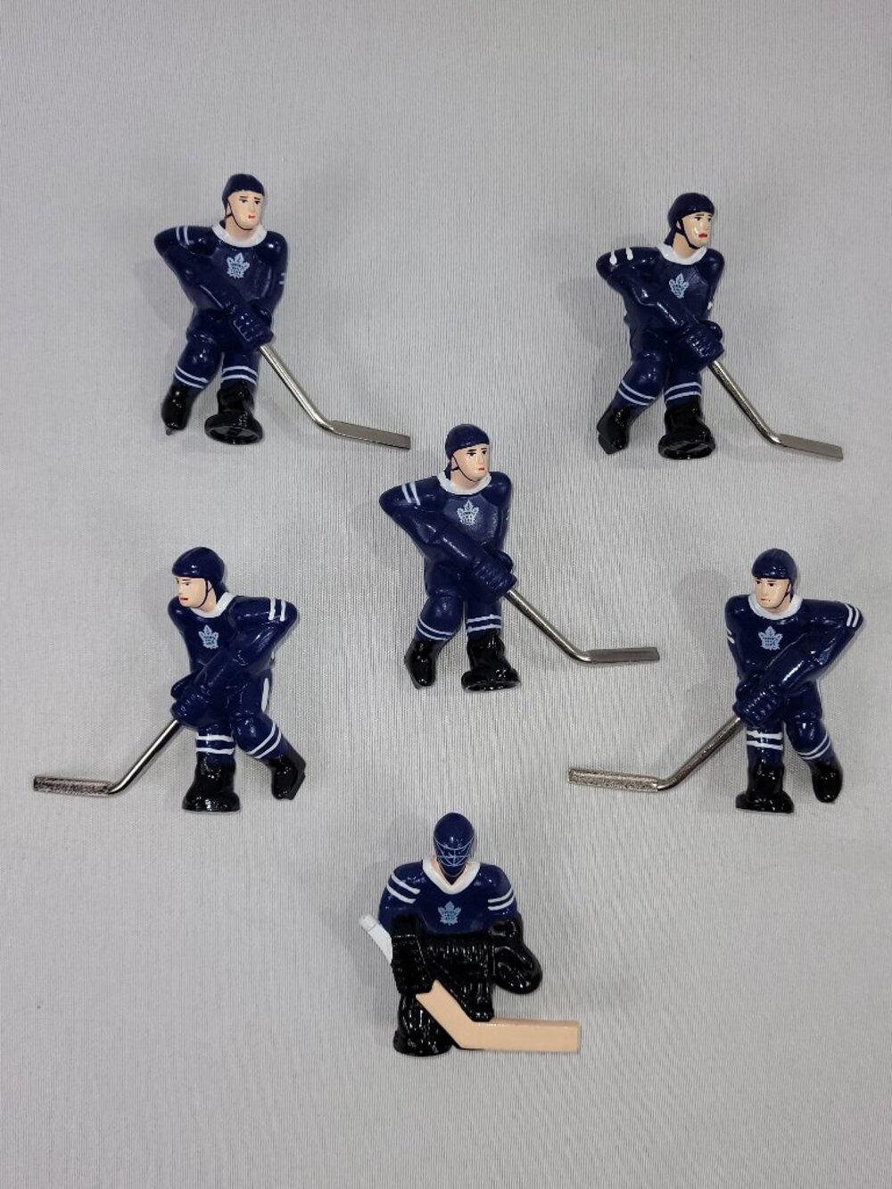 Stiga Table-Top Rod Hockey Game NHL Toronto Maple Leafs 6 Player Team Set